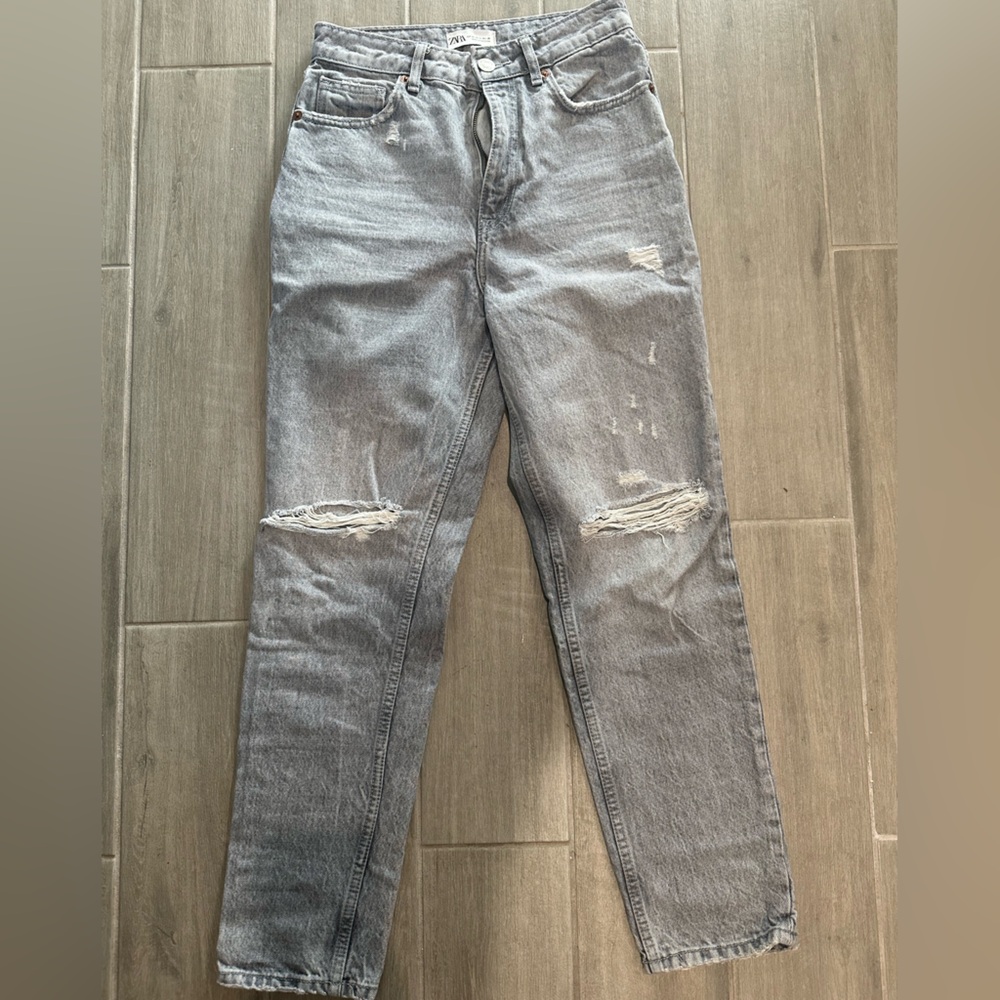 Zara Distressed Denim Jeans
